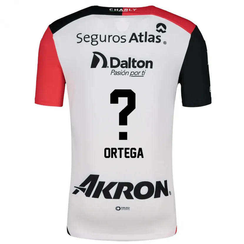 Danxen Kid Edyairth Ortega #0 White Red Black Away Jersey 2024/25 T-Shirt