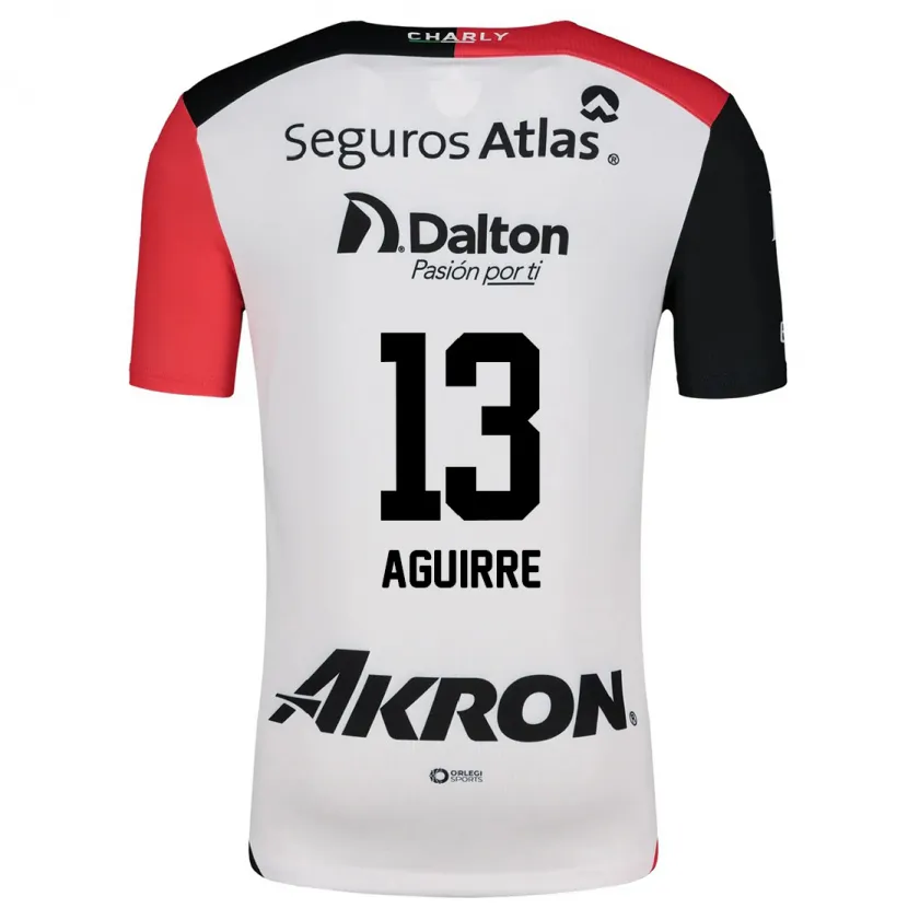 Danxen Kid Gaddi Aguirre #13 White Red Black Away Jersey 2024/25 T-Shirt