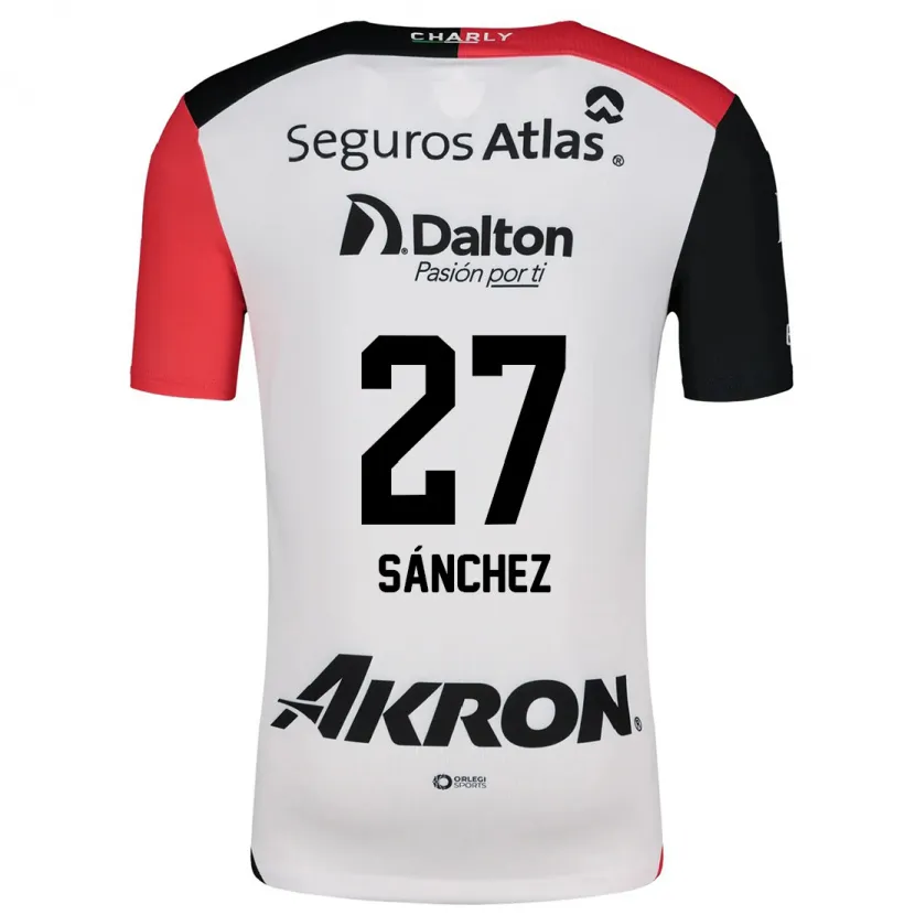 Danxen Kid Antonio Sánchez #27 White Red Black Away Jersey 2024/25 T-Shirt