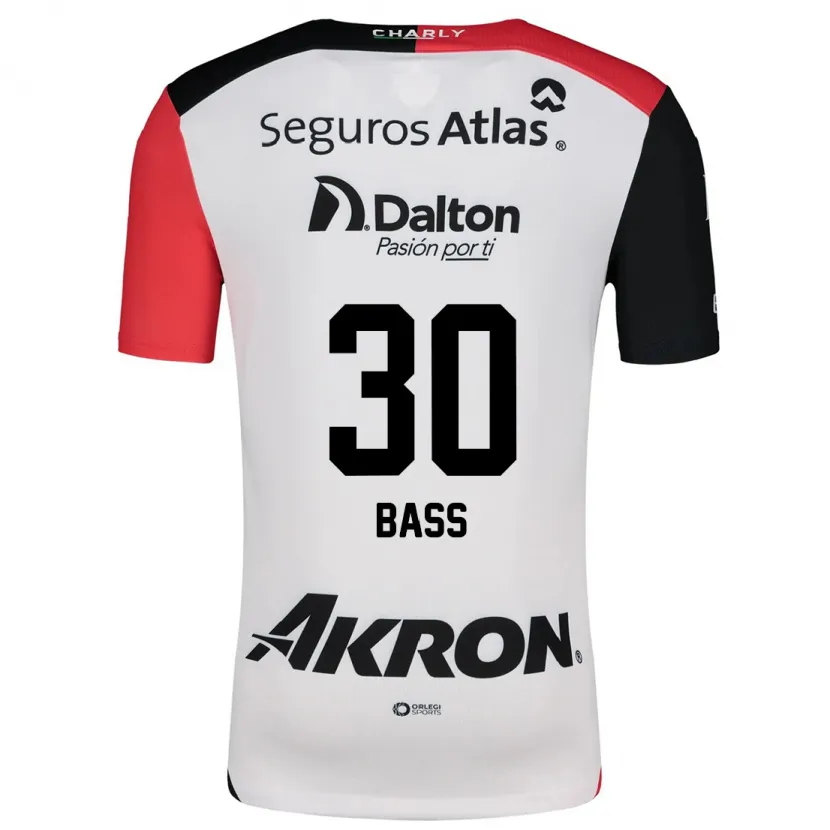 Danxen Kid Abraham Bass #30 White Red Black Away Jersey 2024/25 T-Shirt