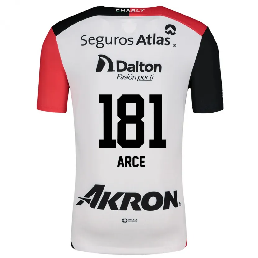 Danxen Kid Edson Arce #181 White Red Black Away Jersey 2024/25 T-Shirt