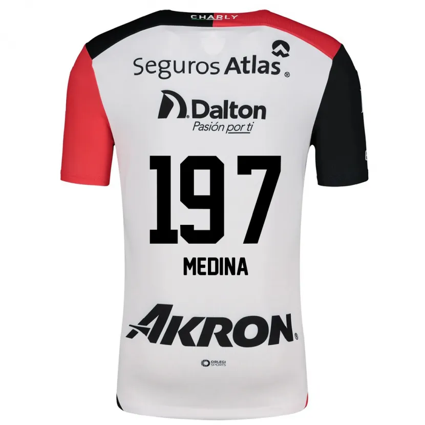 Danxen Kid Héctor Medina #197 White Red Black Away Jersey 2024/25 T-Shirt