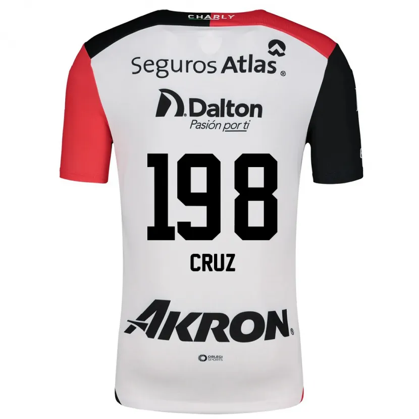 Danxen Kid Carlos Cruz #198 White Red Black Away Jersey 2024/25 T-Shirt