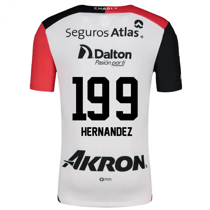 Danxen Kid Sergio Hernández #199 White Red Black Away Jersey 2024/25 T-Shirt