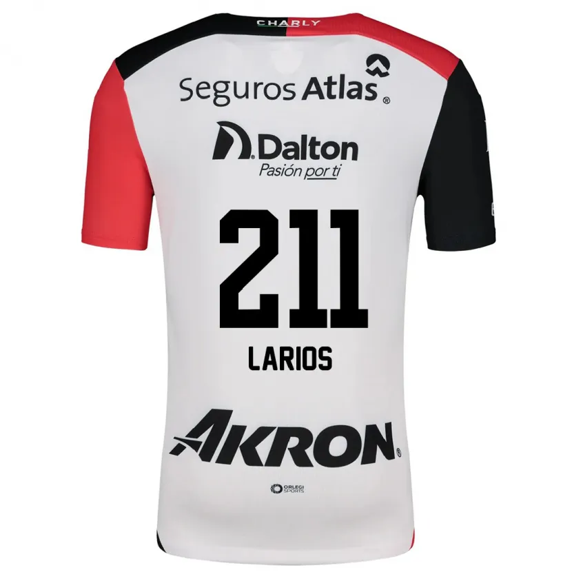 Danxen Kid Israel Larios #211 White Red Black Away Jersey 2024/25 T-Shirt