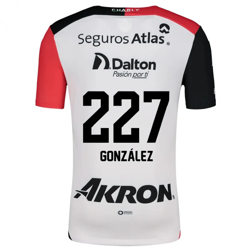 Danxen Kid Rodolfo González #227 White Red Black Away Jersey 2024/25 T-Shirt