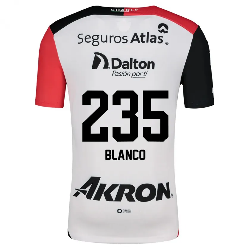 Danxen Kid Luis Blanco #235 White Red Black Away Jersey 2024/25 T-Shirt