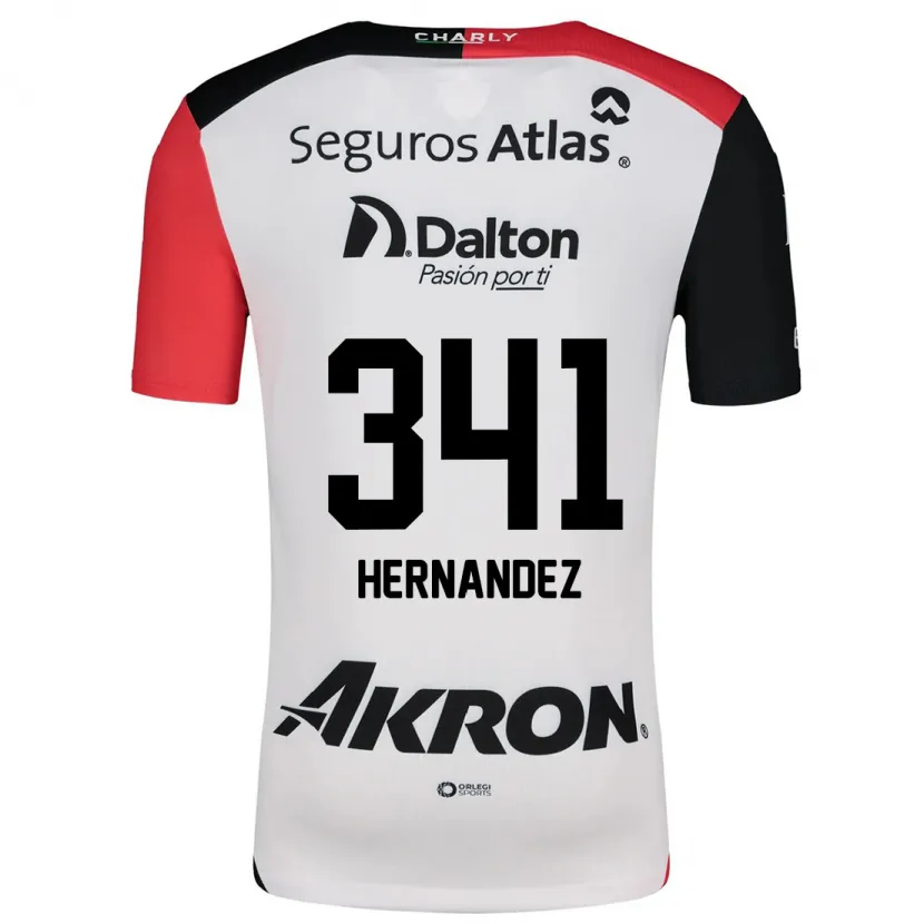 Danxen Kid Leonardo Hernández #341 White Red Black Away Jersey 2024/25 T-Shirt