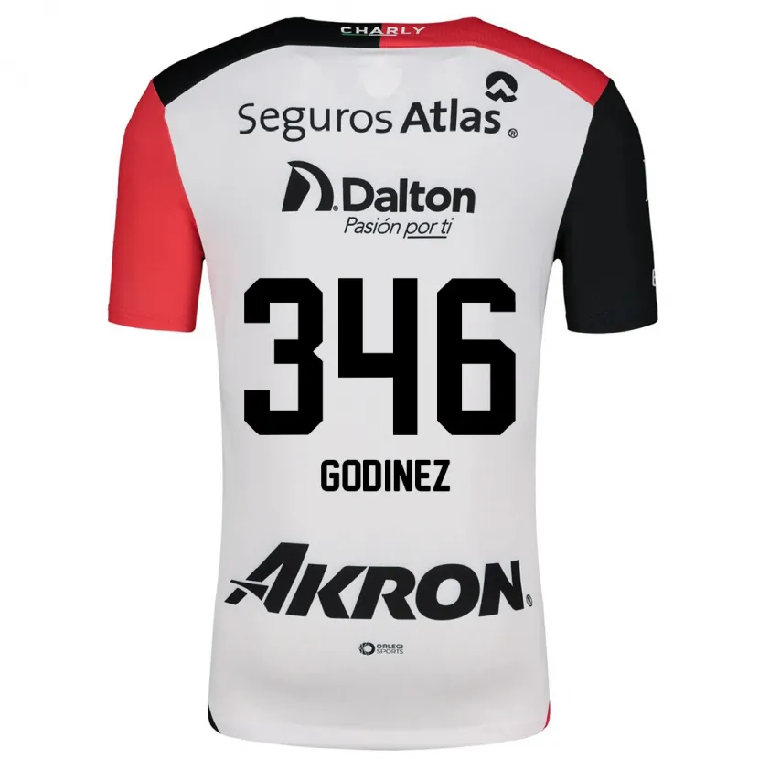 Danxen Kid Olmo Godínez #346 White Red Black Away Jersey 2024/25 T-Shirt