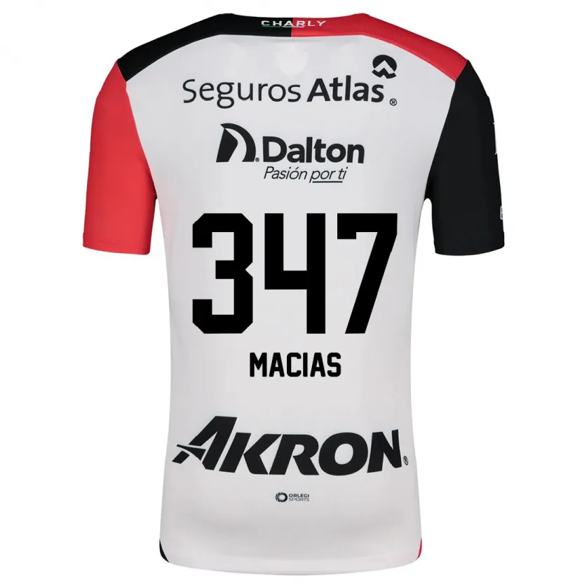 Danxen Kid Ángel Macías #347 White Red Black Away Jersey 2024/25 T-Shirt