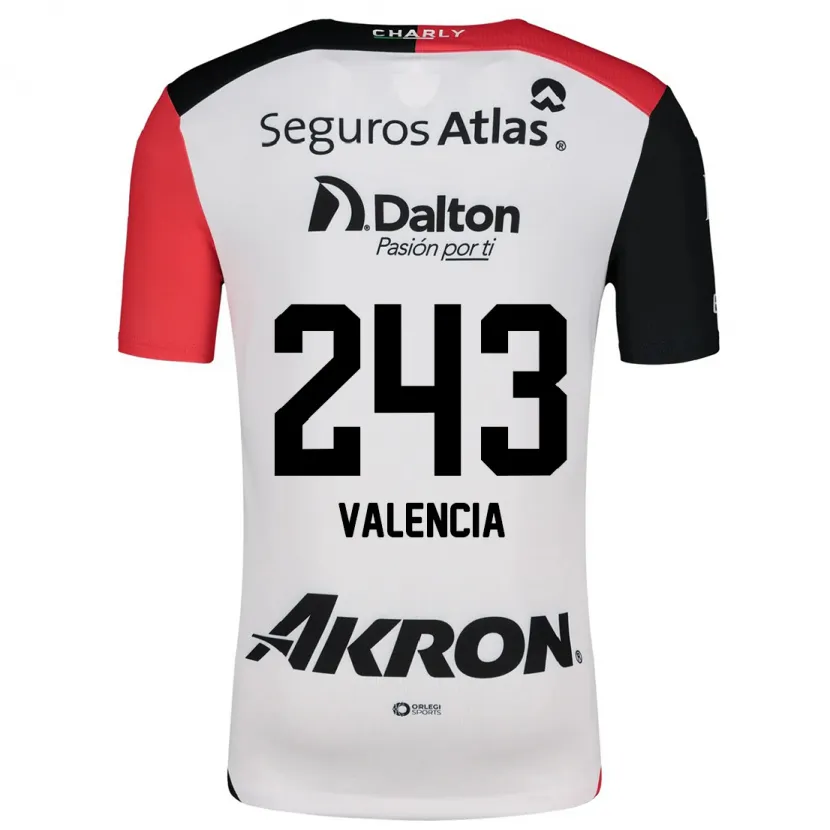 Danxen Kid Luis Valencia #243 White Red Black Away Jersey 2024/25 T-Shirt