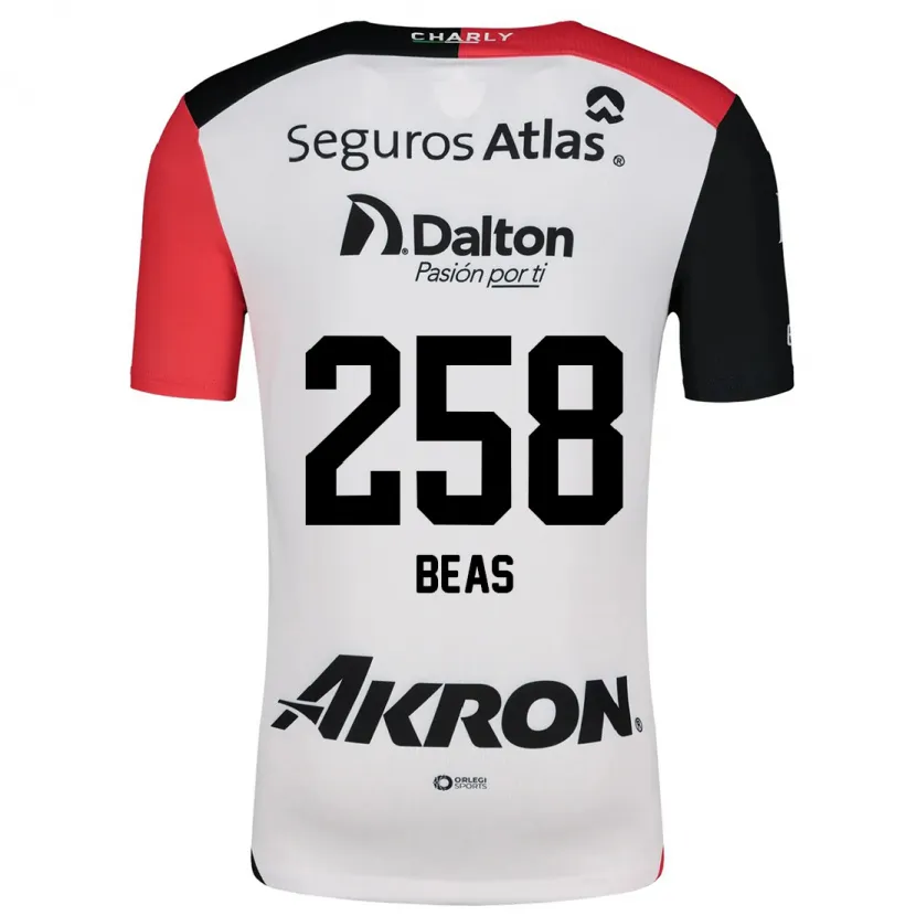 Danxen Kid Álvaro Beas #258 White Red Black Away Jersey 2024/25 T-Shirt