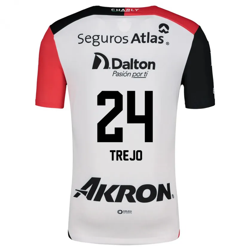 Danxen Kid Christopher Trejo #24 White Red Black Away Jersey 2024/25 T-Shirt