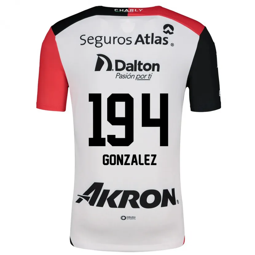 Danxen Kid Andrés González #194 White Red Black Away Jersey 2024/25 T-Shirt