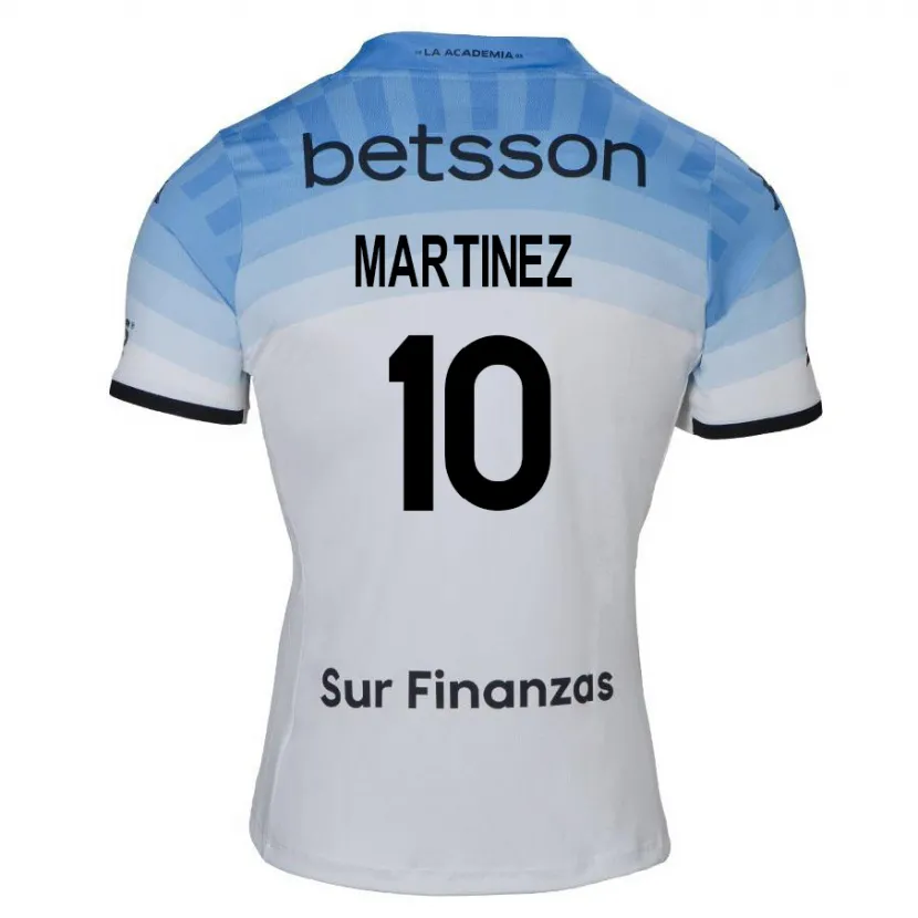 Danxen Kid Roger Martínez #10 White Blue Black Away Jersey 2024/25 T-Shirt