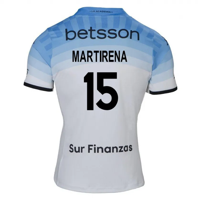 Danxen Kid Gastón Martirena #15 White Blue Black Away Jersey 2024/25 T-Shirt