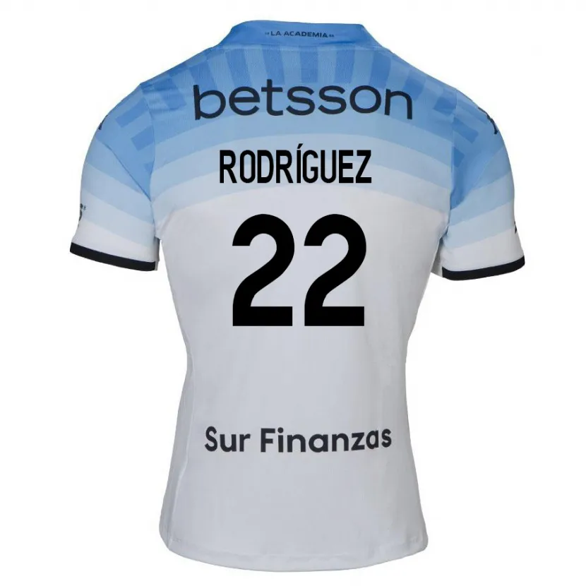 Danxen Kid Baltasar Rodríguez #22 White Blue Black Away Jersey 2024/25 T-Shirt