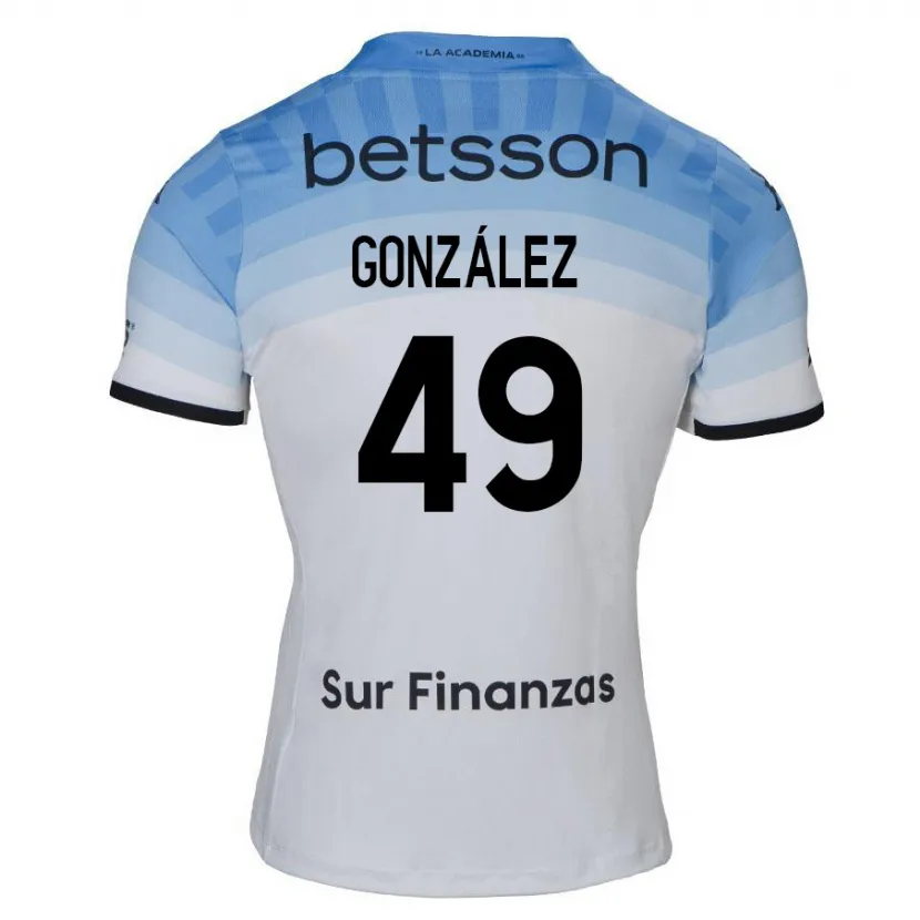 Danxen Kid David González #49 White Blue Black Away Jersey 2024/25 T-Shirt