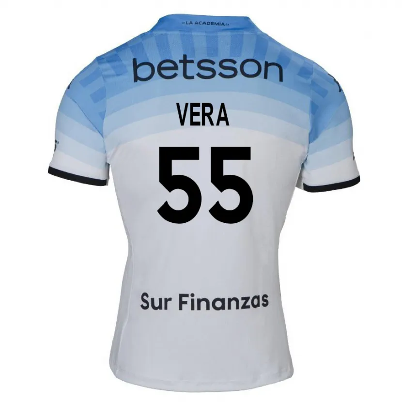 Danxen Kid Santino Vera #55 White Blue Black Away Jersey 2024/25 T-Shirt