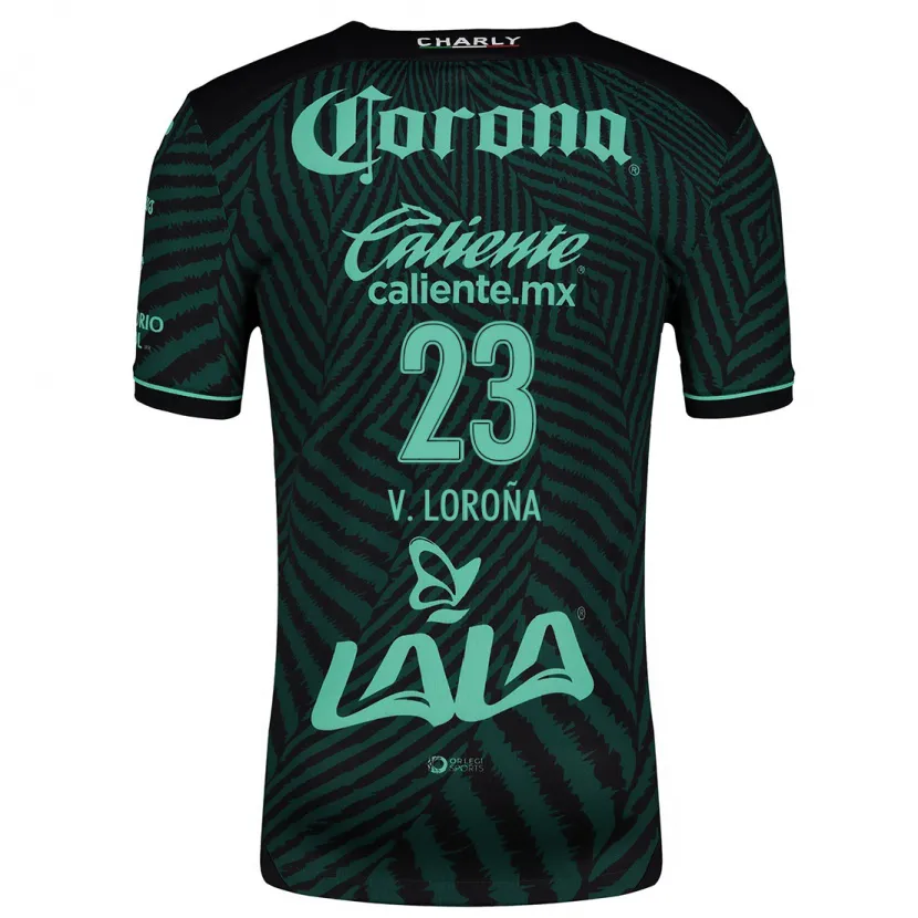 Danxen Kid Vladímir Loroña #23 Black Green Away Jersey 2024/25 T-Shirt