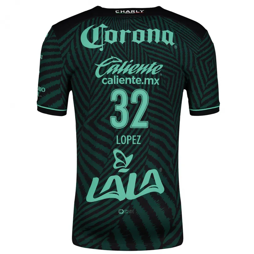 Danxen Kid Raúl López #32 Black Green Away Jersey 2024/25 T-Shirt