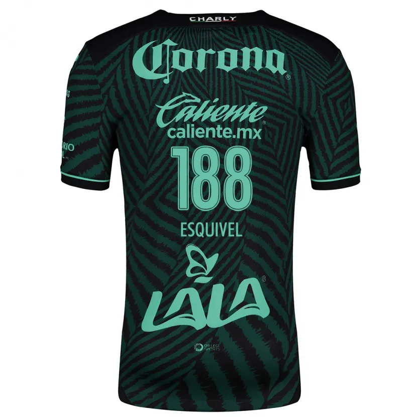 Danxen Kid Bruno Esquivel #188 Black Green Away Jersey 2024/25 T-Shirt