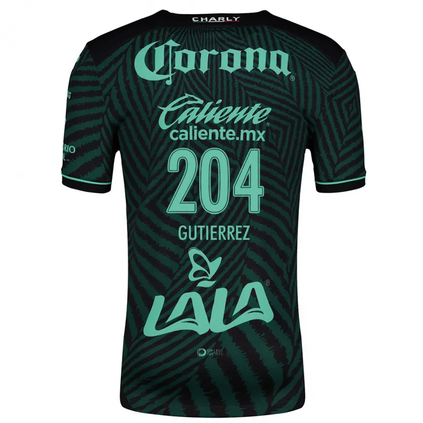 Danxen Kid Gabriel Gutiérrez #204 Black Green Away Jersey 2024/25 T-Shirt