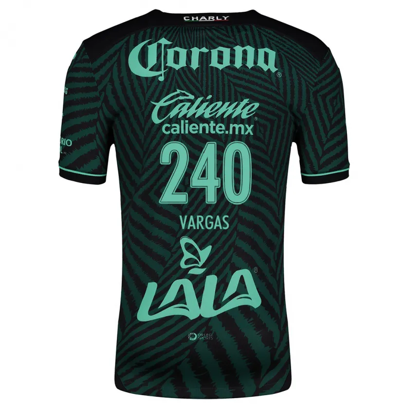 Danxen Kid Diego Vargas #240 Black Green Away Jersey 2024/25 T-Shirt