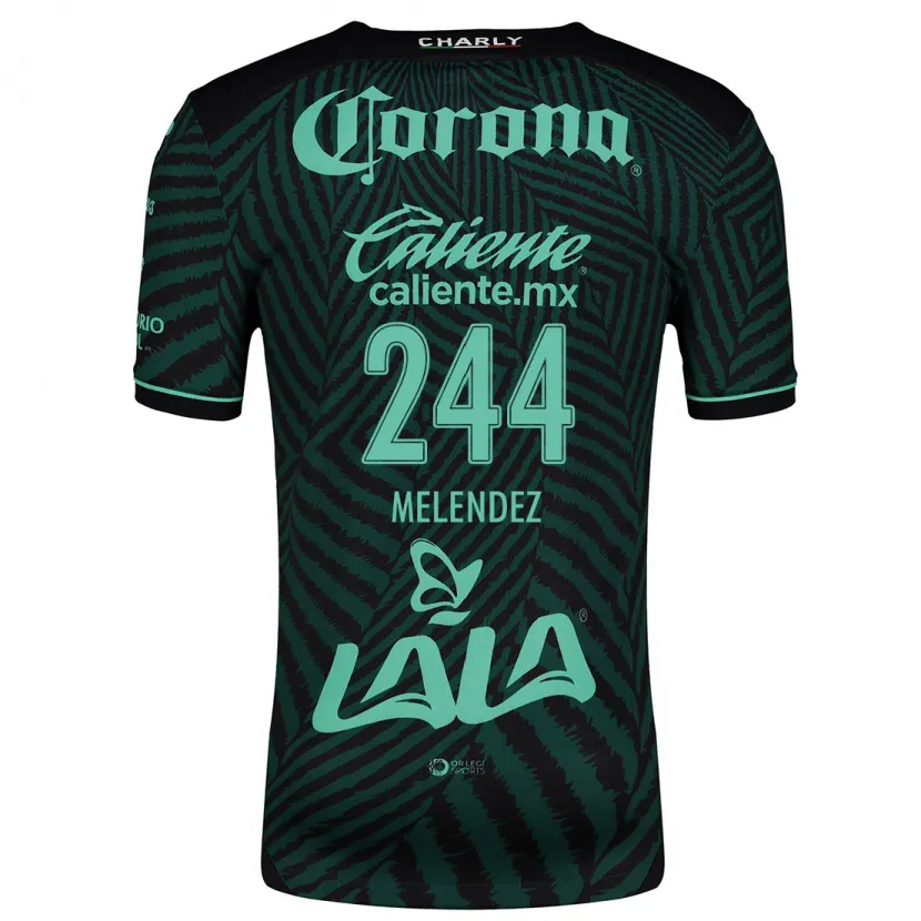 Danxen Kid Carlos Meléndez #244 Black Green Away Jersey 2024/25 T-Shirt