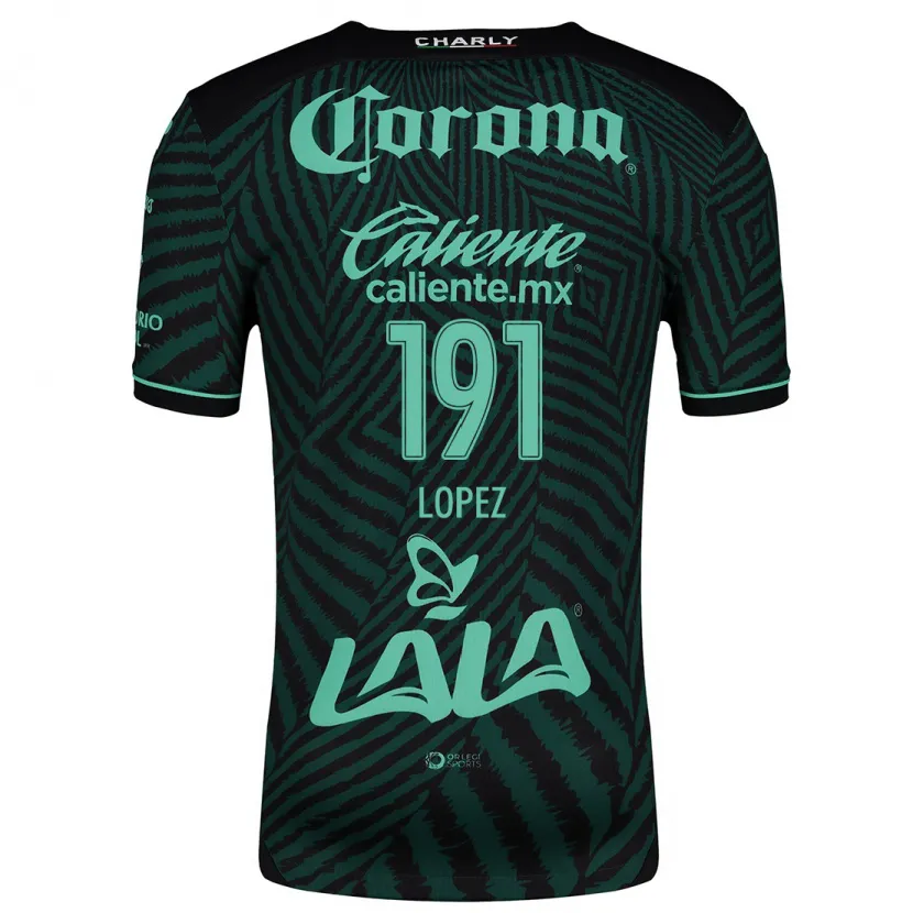 Danxen Kid Carlos López #191 Black Green Away Jersey 2024/25 T-Shirt