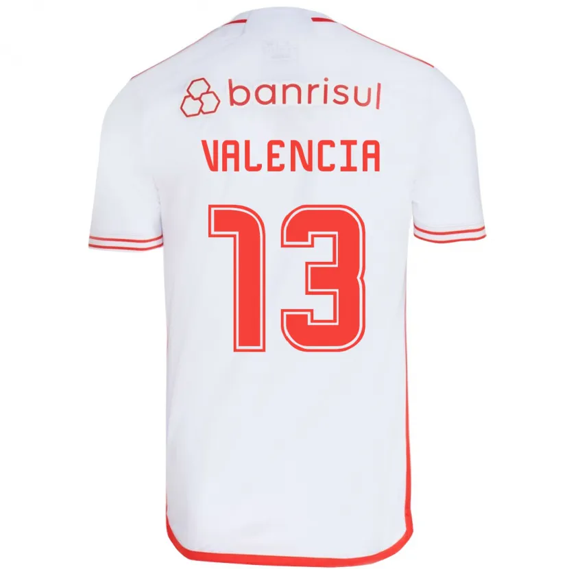 Danxen Kid Enner Valencia #13 White Red Away Jersey 2024/25 T-Shirt