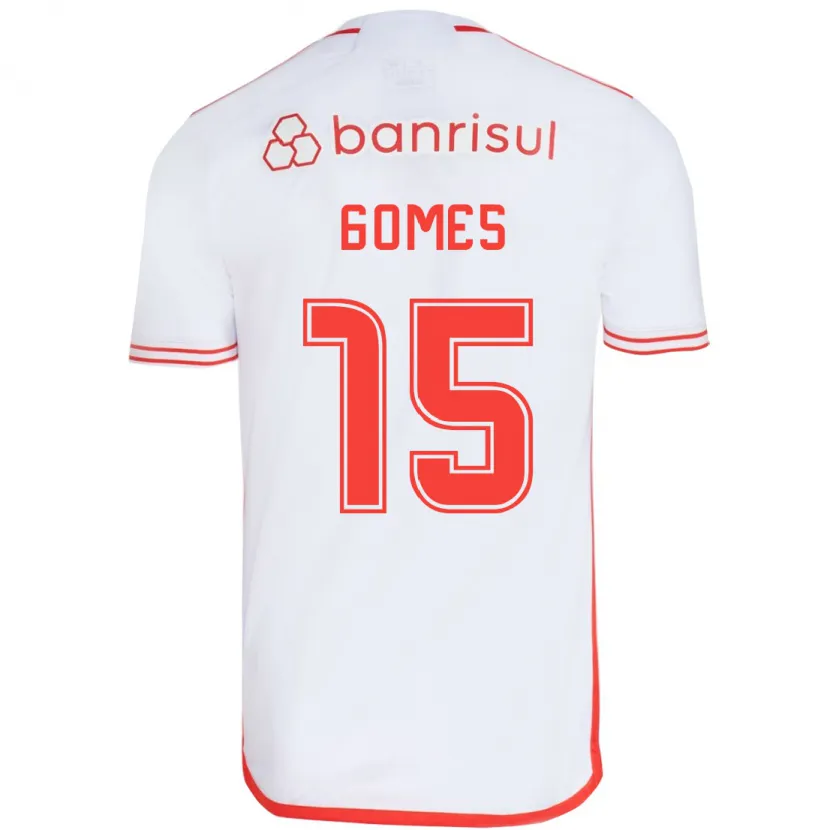 Danxen Kid Bruno Gomes #15 White Red Away Jersey 2024/25 T-Shirt