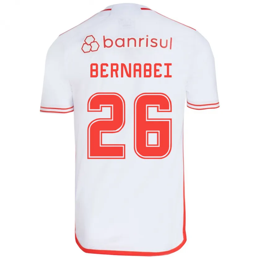 Danxen Kid Alexandro Bernabéi #26 White Red Away Jersey 2024/25 T-Shirt