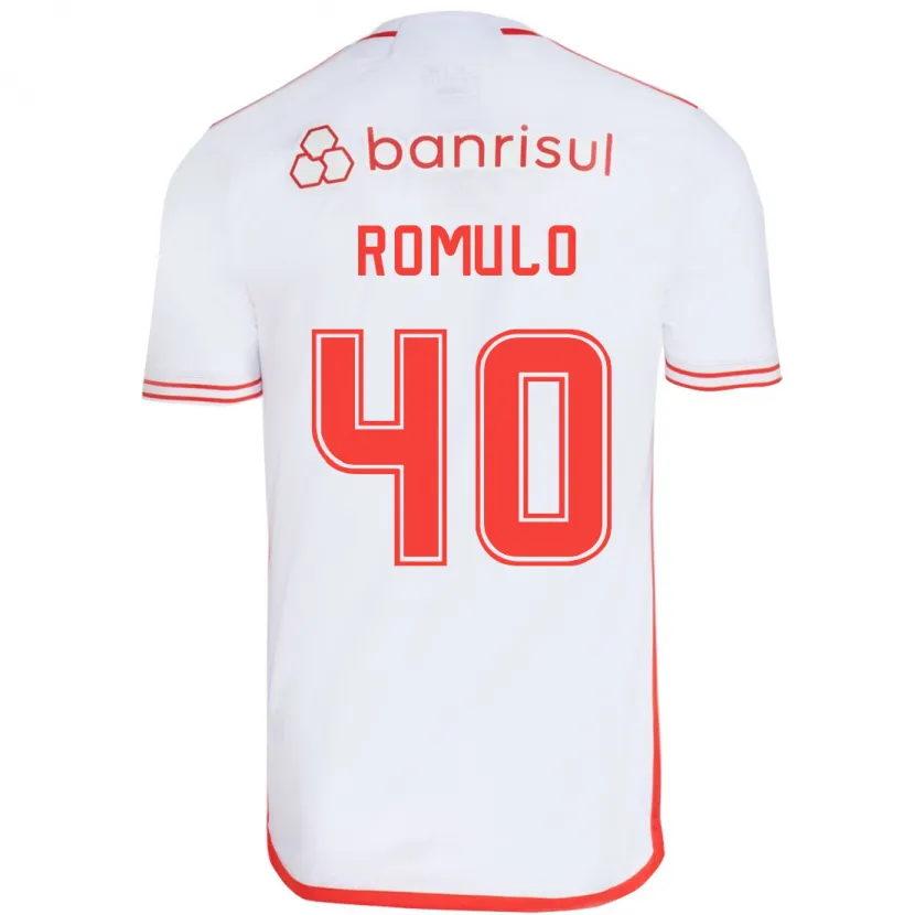 Danxen Kid Rômulo #40 White Red Away Jersey 2024/25 T-Shirt