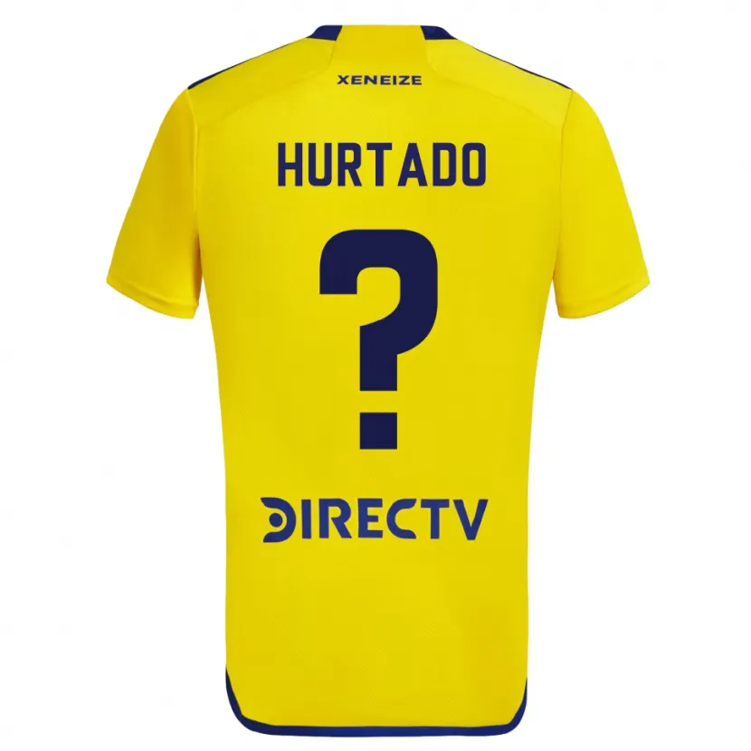 Danxen Kid Jan Hurtado #0 Yellow Blue Away Jersey 2024/25 T-Shirt