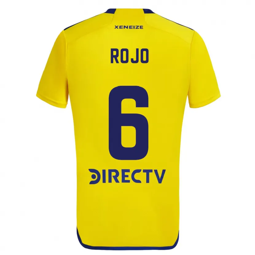 Danxen Kid Marcos Rojo #6 Yellow Blue Away Jersey 2024/25 T-Shirt