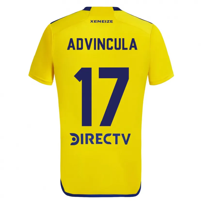 Danxen Kid Luis Advíncula #17 Yellow Blue Away Jersey 2024/25 T-Shirt