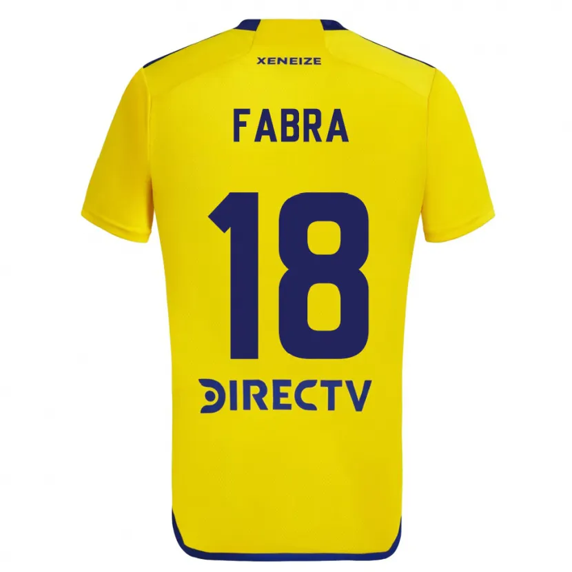 Danxen Kid Frank Fabra #18 Yellow Blue Away Jersey 2024/25 T-Shirt