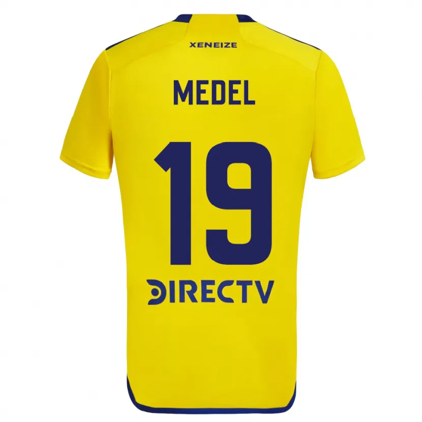 Danxen Kid Gary Medel #19 Yellow Blue Away Jersey 2024/25 T-Shirt