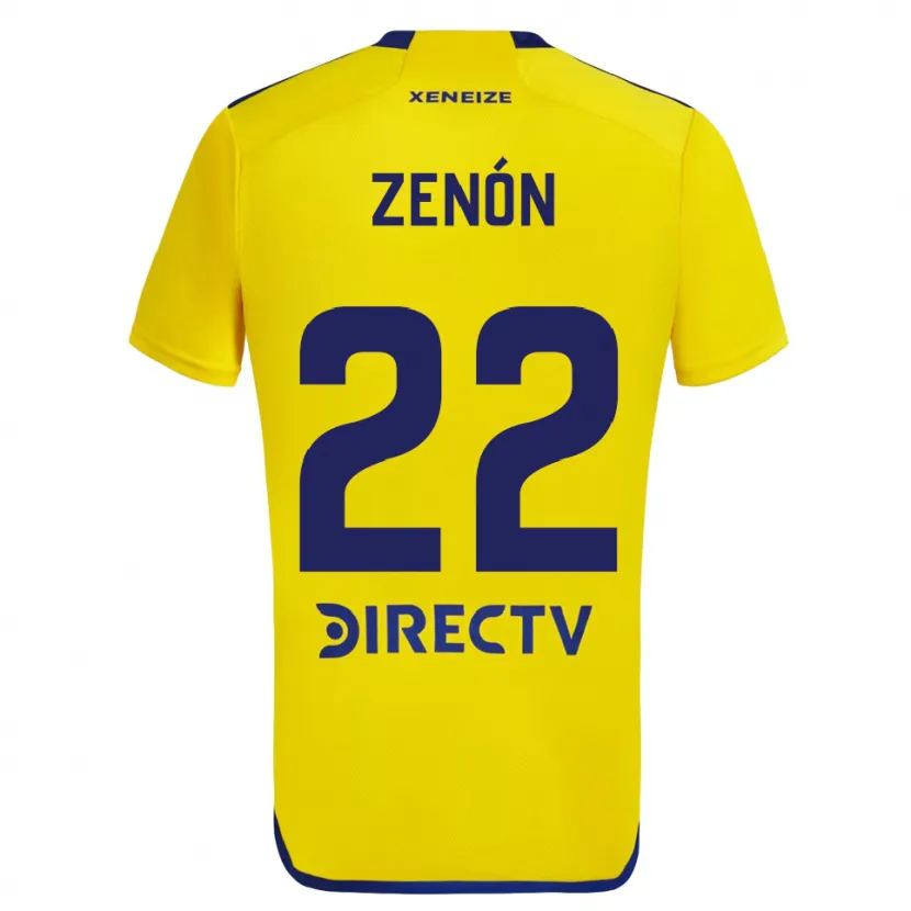 Danxen Kid Kevin Zenón #22 Yellow Blue Away Jersey 2024/25 T-Shirt