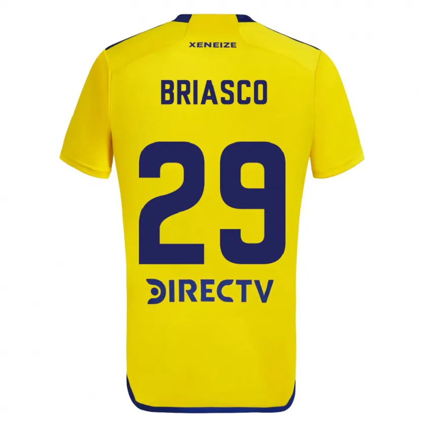 Danxen Kid Norberto Briasco #29 Yellow Blue Away Jersey 2024/25 T-Shirt