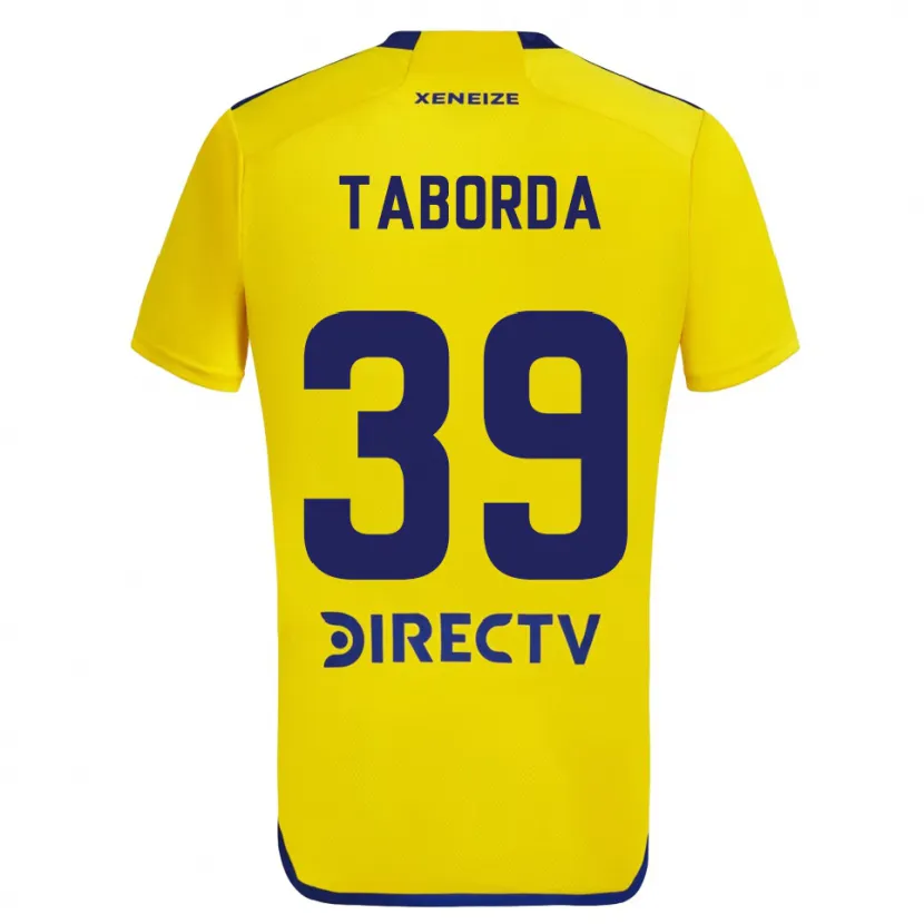 Danxen Kid Vicente Taborda #39 Yellow Blue Away Jersey 2024/25 T-Shirt