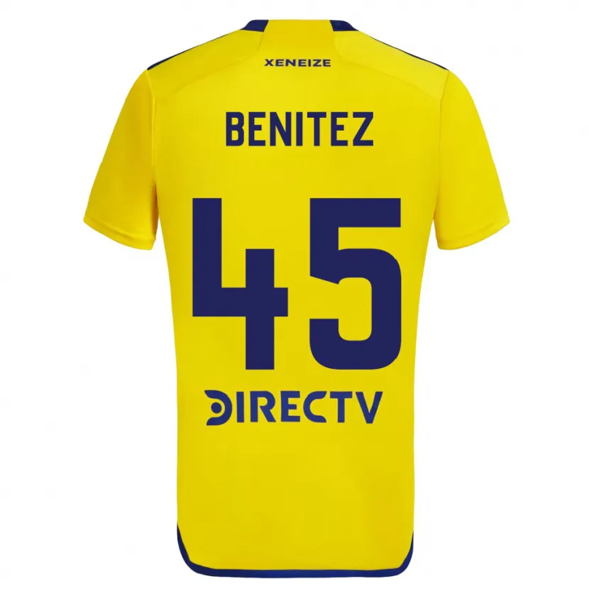 Danxen Kid Mauricio Benítez #45 Yellow Blue Away Jersey 2024/25 T-Shirt