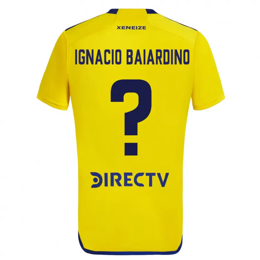 Danxen Kid Juan Ignacio Baiardino #0 Yellow Blue Away Jersey 2024/25 T-Shirt