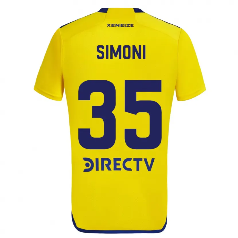 Danxen Kid Valentino Simoni #35 Yellow Blue Away Jersey 2024/25 T-Shirt