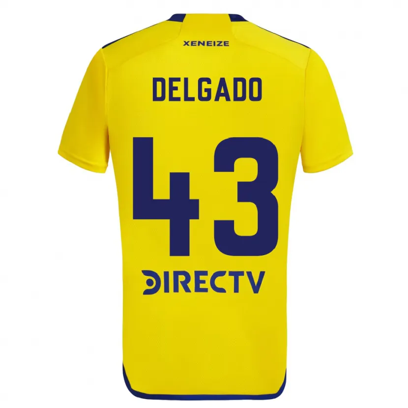 Danxen Kid Milton Delgado #43 Yellow Blue Away Jersey 2024/25 T-Shirt