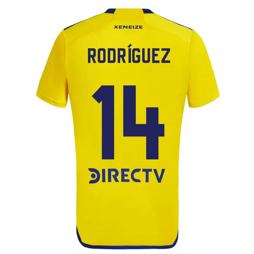 Danxen Kid Isaías Rodríguez #14 Yellow Blue Away Jersey 2024/25 T-Shirt