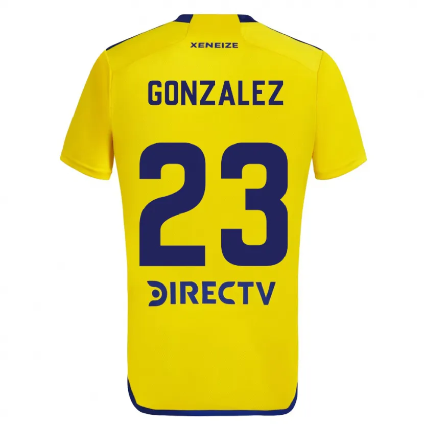 Danxen Kid Diego González #23 Yellow Blue Away Jersey 2024/25 T-Shirt