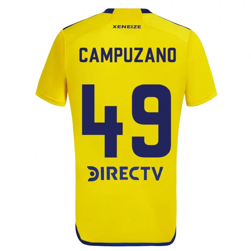 Danxen Kid Jorman Campuzano #49 Yellow Blue Away Jersey 2024/25 T-Shirt