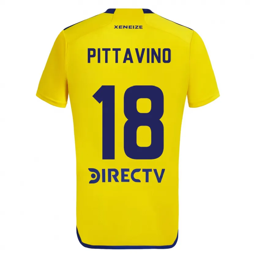 Danxen Kid Rodrigo Pittavino #18 Yellow Blue Away Jersey 2024/25 T-Shirt